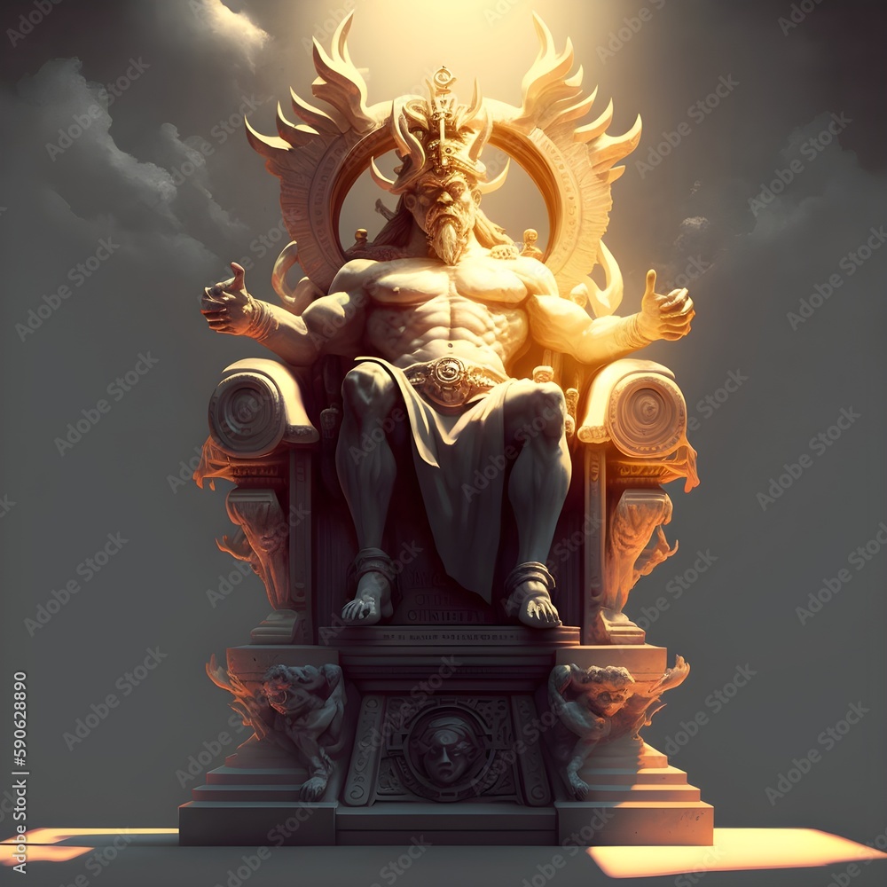 sun throne uplight cinematic lighting in the style of frank frazetta ...