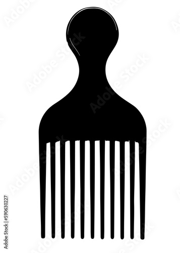 Afro comb hair grooming