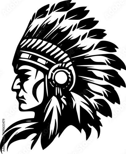 Chiefs - Minimalist and Flat Logo - Vector illustration