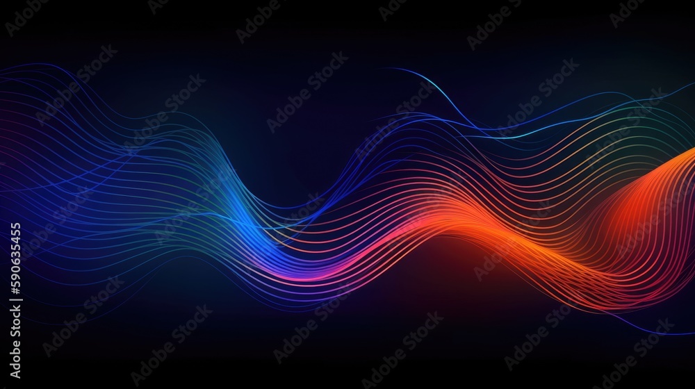 Modern background of rainbow gradients and curves with fluid, liquid motion with generative ai Modern background of rainbow gradients and curves with fluid, liquid motion with generative ai