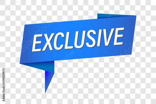 Exclusive - Banner, Speech Bubble, Label, Sticker, Ribbon Template. Vector