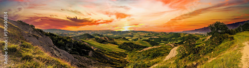 Paesaggio collinare, colline italiane