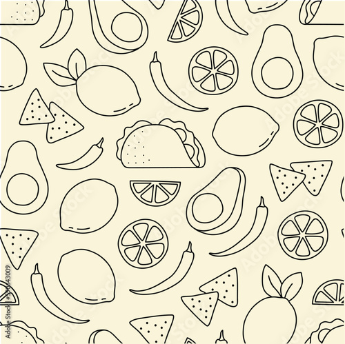 Cinco de mayo seamless pattern background