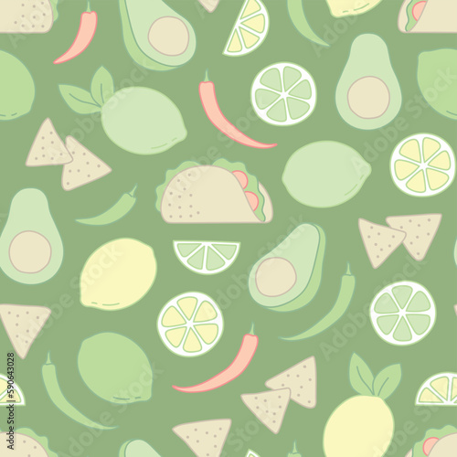 Cinco de mayo seamless pattern background