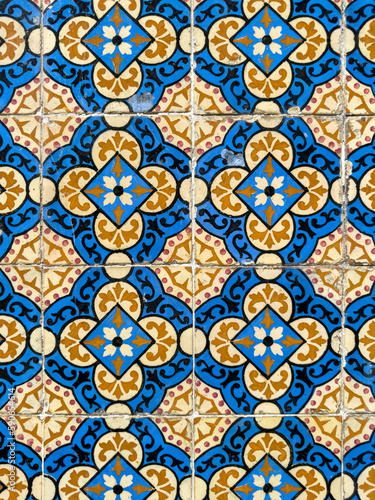 Old Traditional Portuguese azulejos
