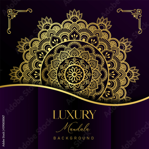 Luxury Decorative ethnic mandala pattern background