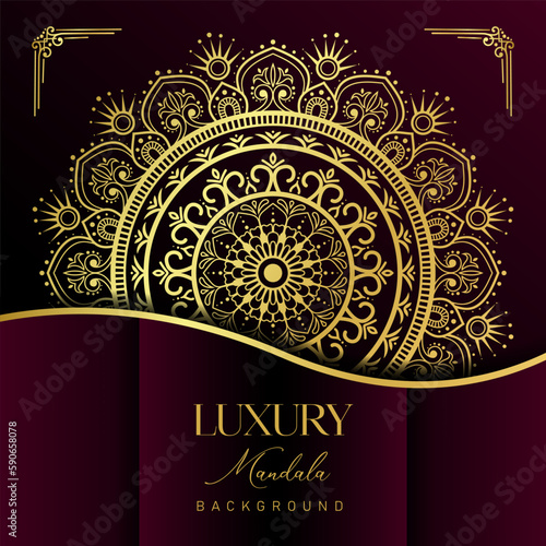 Luxury Golden Mandala Decorative Background