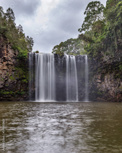 Waterfall surrounded by rocks and trees - Dangar Falls - Dorrigo, NSW, Australia