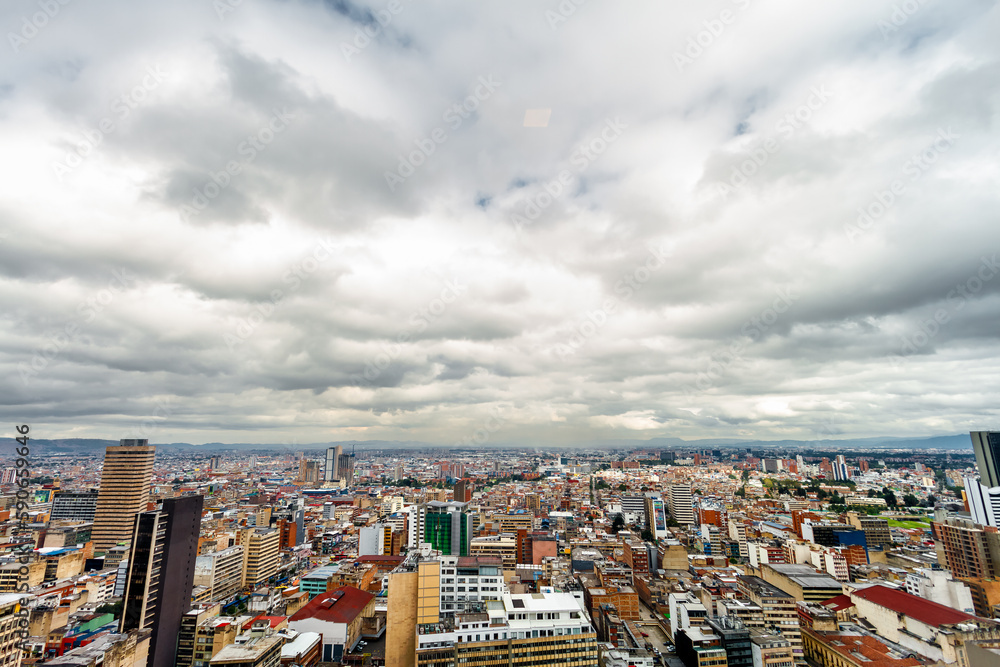 Panoramic view of Bogota, Colombia