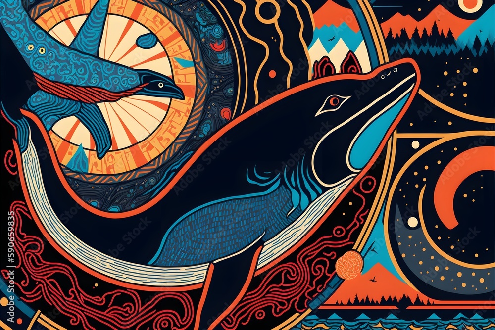 metaphysical symbolic abstraction representation of the pacific