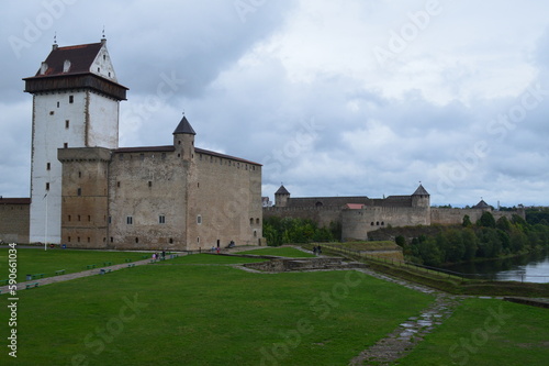 Castle of Narva, Estonia, border between Russia and the EU