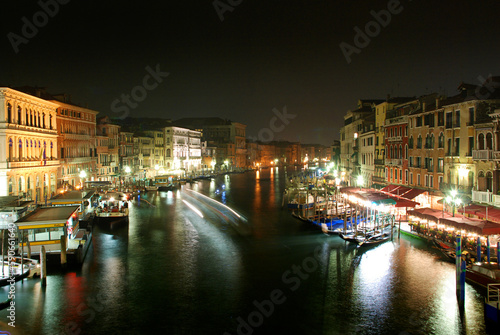 Grand Canal at night. Venice, Italy