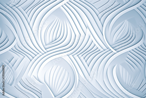 A pattern of lines on white background. Generative AI. 