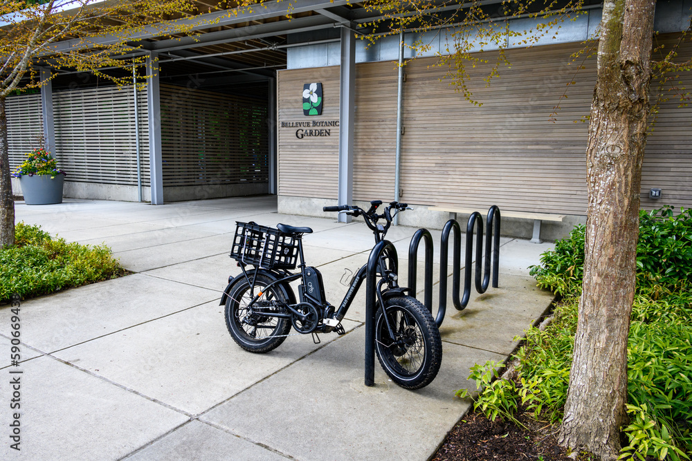 BELLEVUE, WA, USA APRIL 4, 2023 Bellevue Botanical Garden, Rad Power
