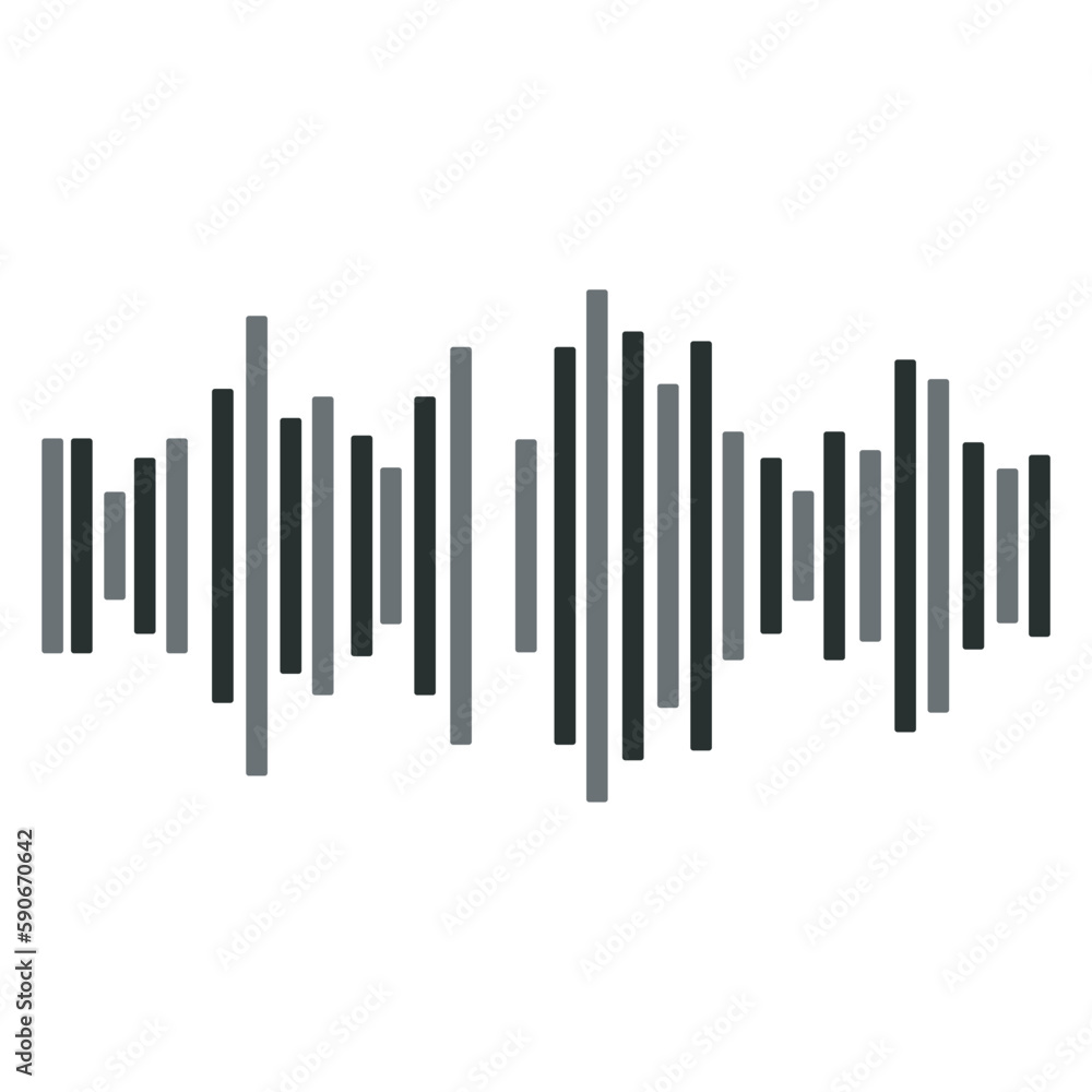 Black sound wave. Music audio frequency, sound line wave, electronic radio signal, volume level symbol. Vector curve radio waves Black sound wave. Music audio frequency, sound line wave, electronic radio signal, volume level symbol. Vector curve radio waves