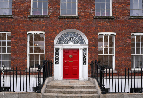 Old Georgian brick townhouse typical of central Dublin