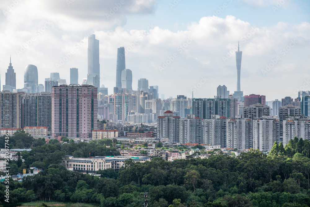 Guangzhou City Skyline, China Guangzhou City Skyline, China