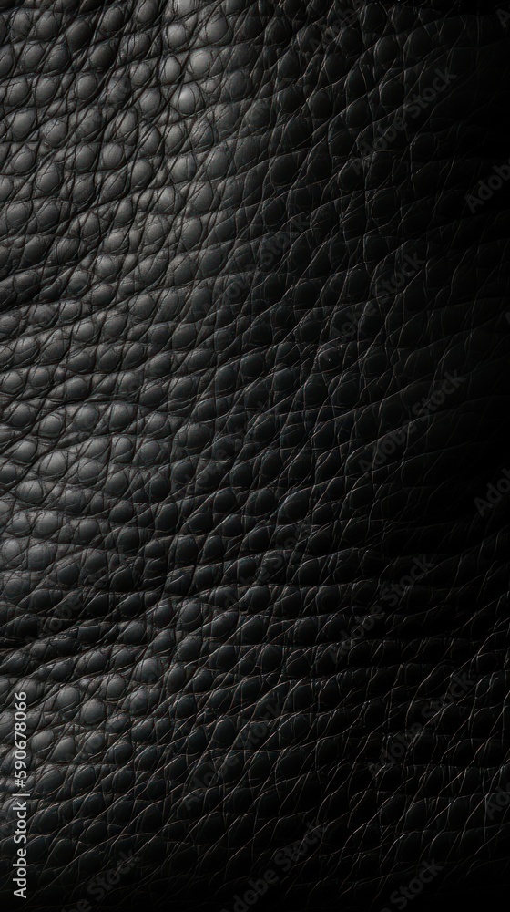 Black leather texture. Generative AI Black leather texture. Generative AI