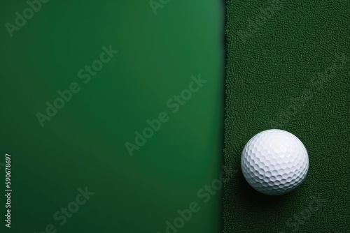 Golf With Green Background And Copy Space Generative AI
