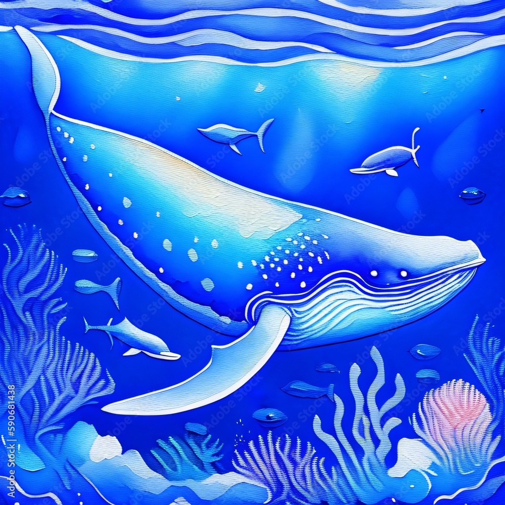 Fototapeta premium Blue whale