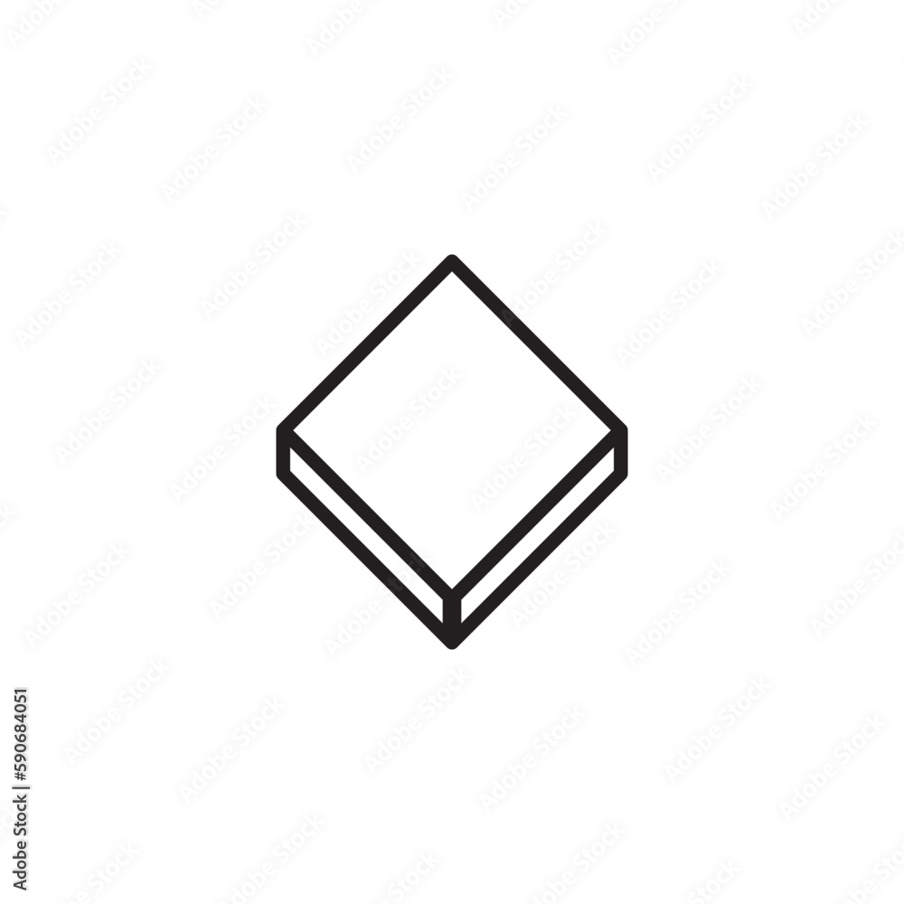 Floor tile icon vector logo design template Floor tile icon vector logo design template