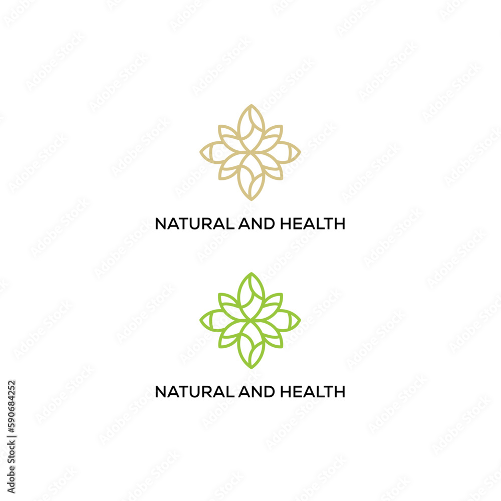 nature logo design vector illustration