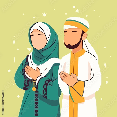 Muslim couples are expected to honor and fulfill each other's rights and responsibilities as prescribed in Islamic teachings.