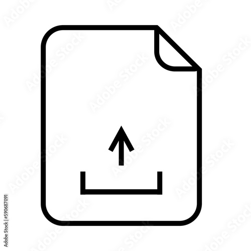 Black upload icon