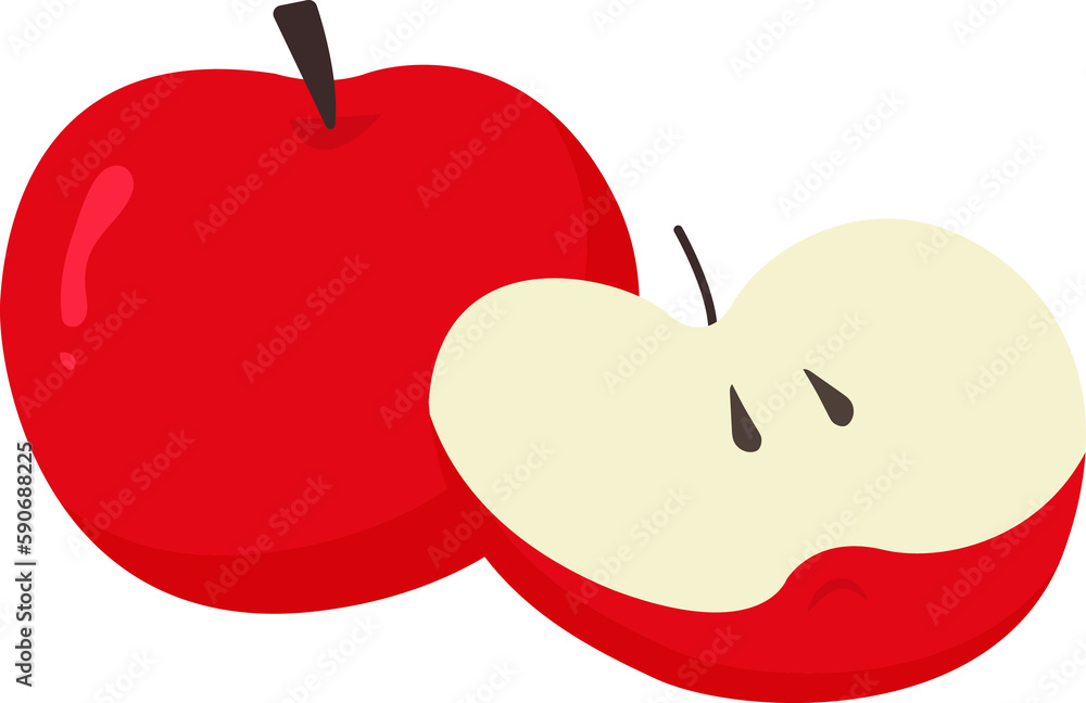 Obraz premium Apple Fruit Illustration