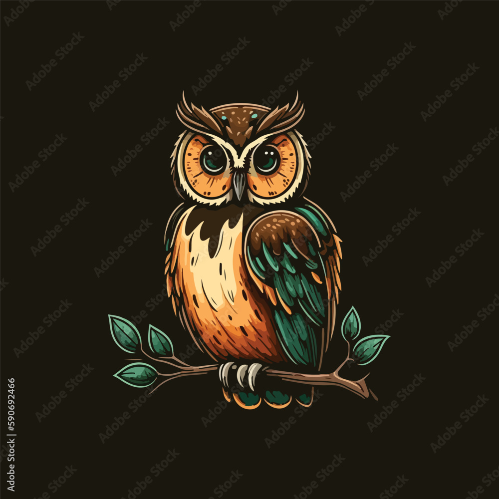 owl vector logo, eps. 10 editables owl vector logo, eps. 10 editables
