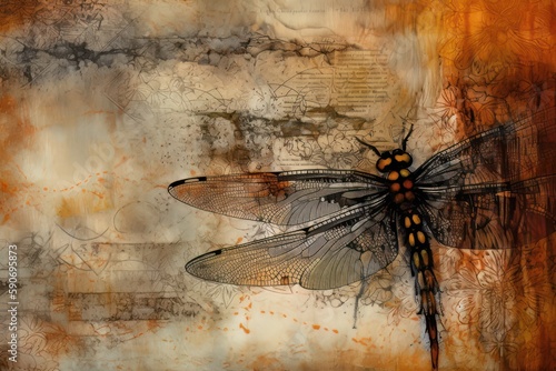 Insects. Generative AI © August