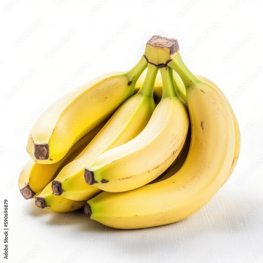 yellow and delicious bananas, Generative AI