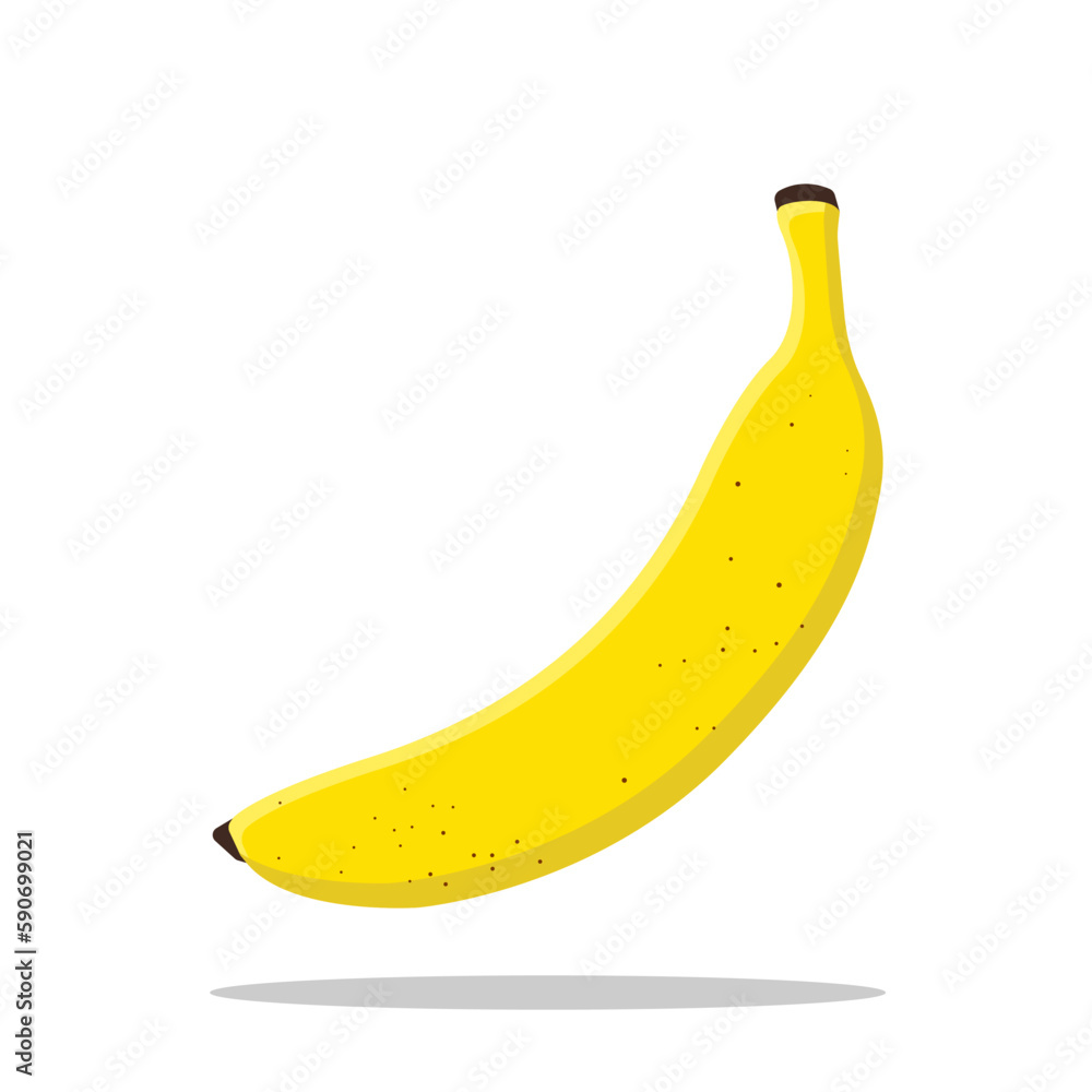 Banana icon, vector banana icon, isolated flat banana icon