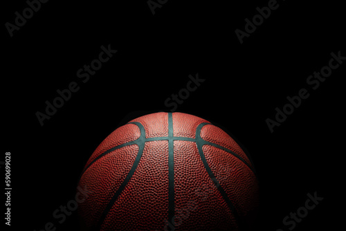 Basketball ball realistic basketball championship dark background Eps 10 Vector © antoniofrancois