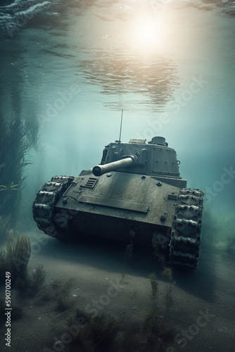 Fighting a Losing Battle: The Sinking Tank. Generative ai.