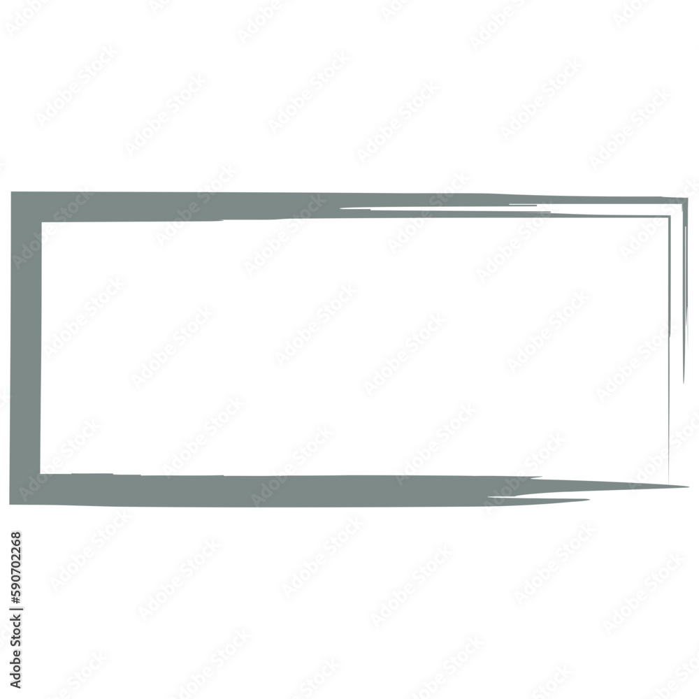 Fototapeta premium Rectangle Brush Stroke Frame