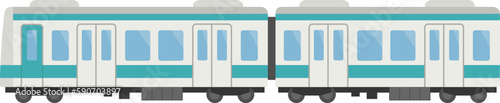 シンプルな電車のベクターイラスト