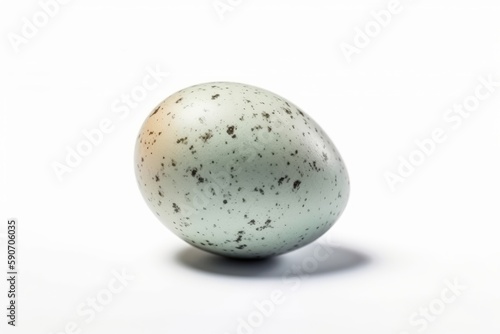 Duck Egg On White Background. Generative AI