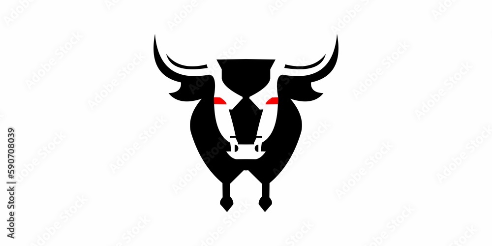 bull, illustration, vector, animal, symbol, business, wild, background, sign, concept, abstract, design, graphic, cow, farm, isolated, strong, horn, finance, power, icon, head, economy, angry, investm