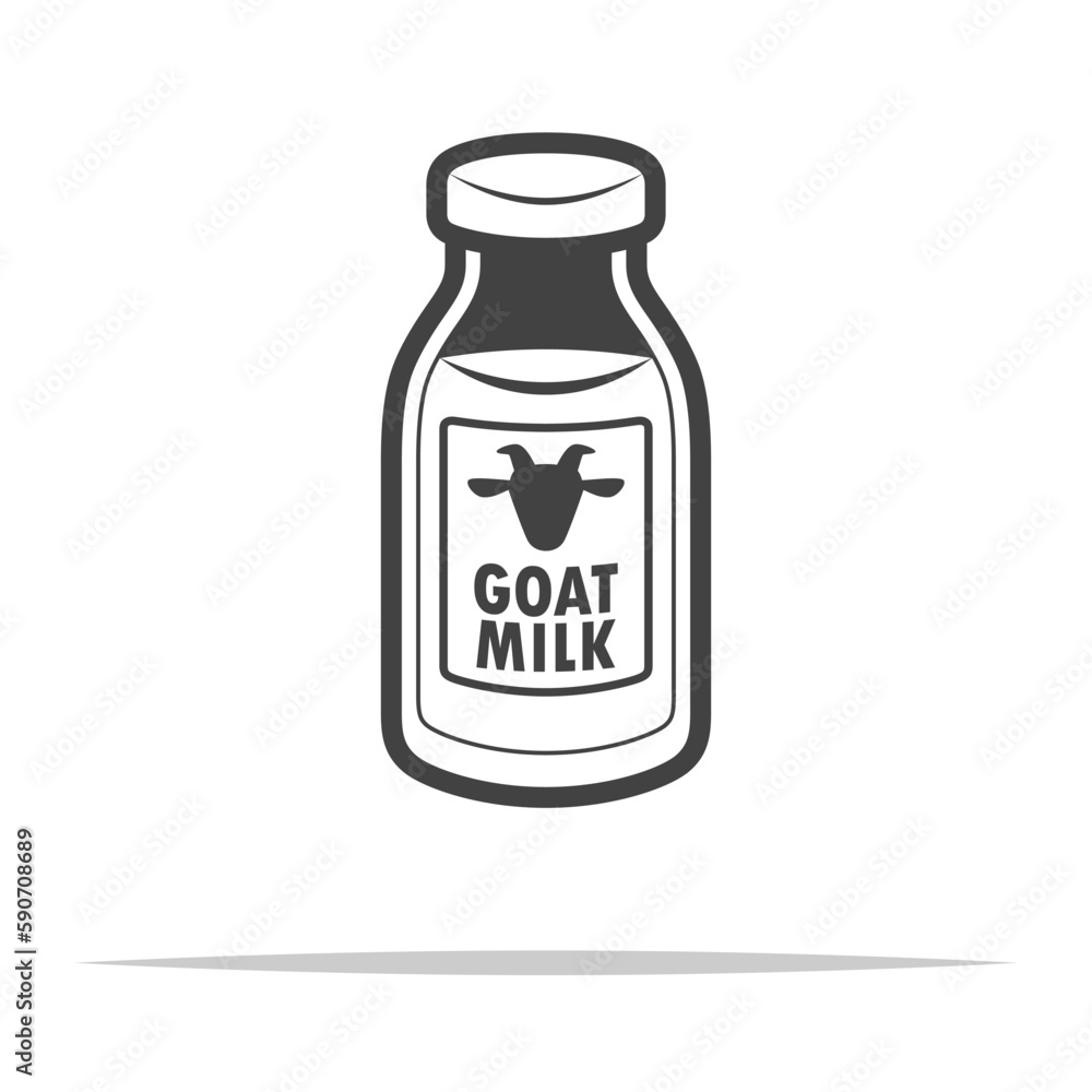 Goat milk icon transparent vector isolated Goat milk icon transparent vector isolated