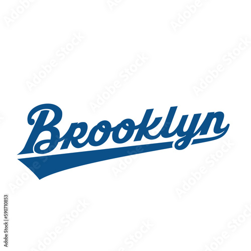 Brooklyn lettering design. Brooklyn, New York city, typography design. Vector and illustration.