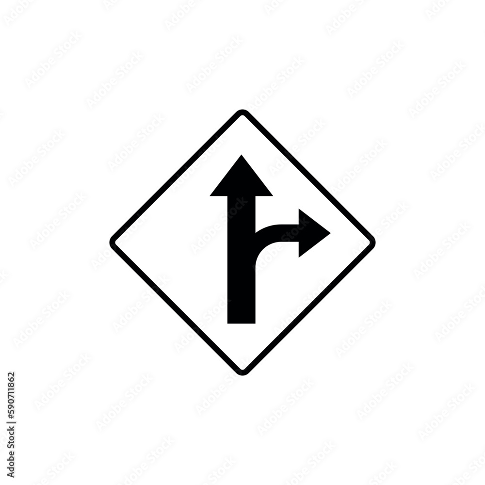 Black and White Traffic Sign Street Sign Icon Vector Template Black and White Traffic Sign Street Sign Icon Vector Template