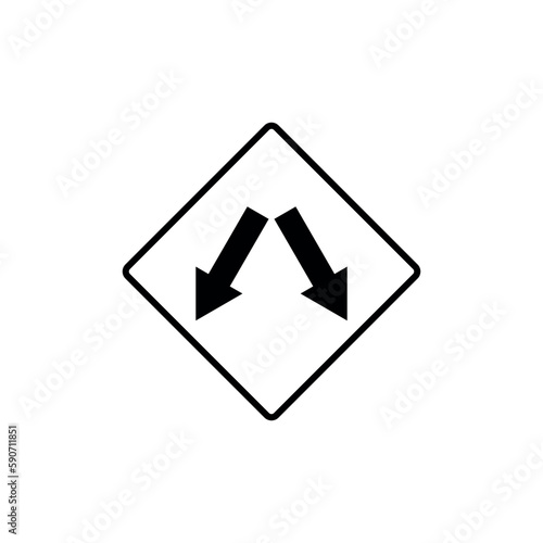 Free Download Black and White Color Traffic Sign Street Sign Icon Vector Template - GFXLoad