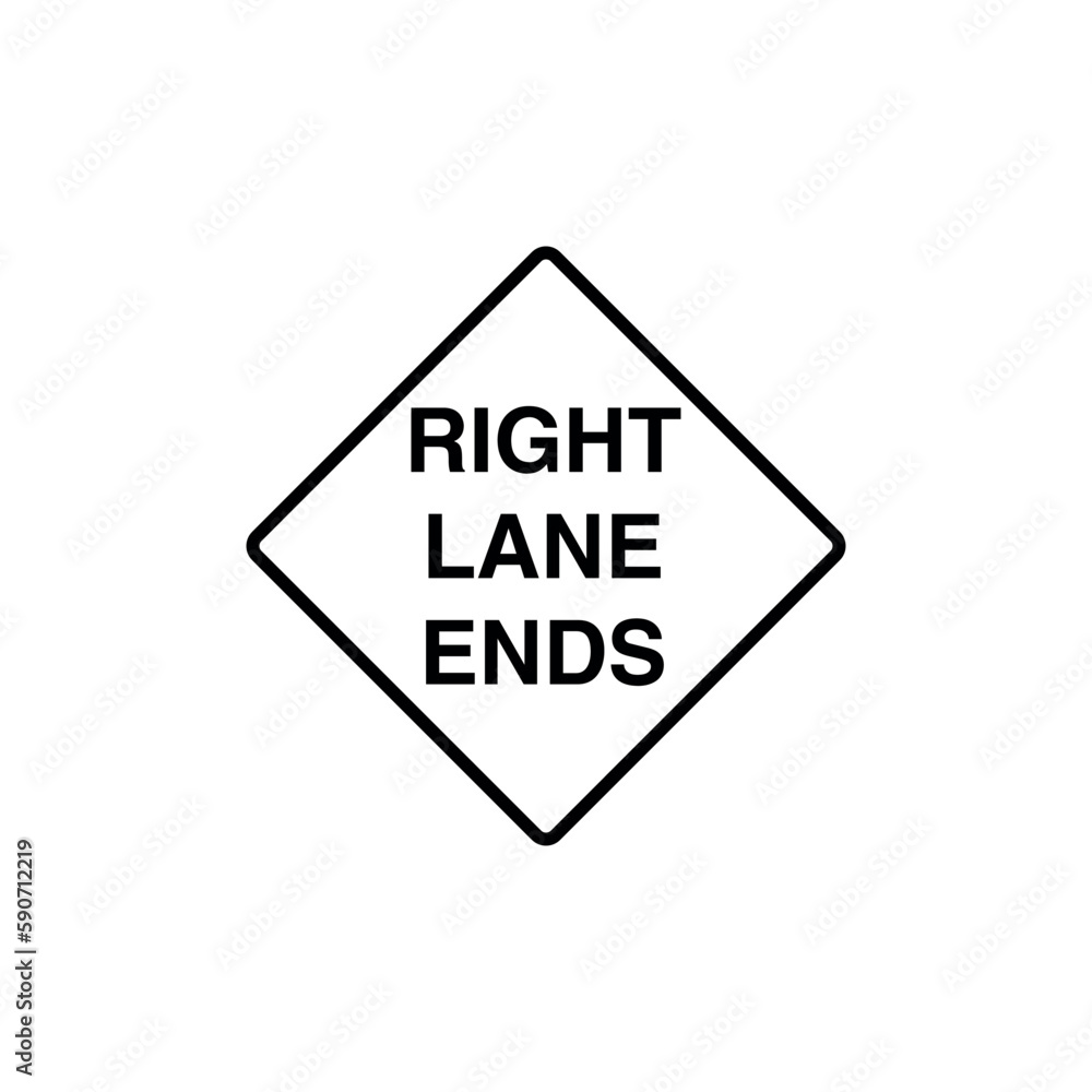 Obraz premium Black and White Color Traffic Sign Street Sign Icon Vector Template