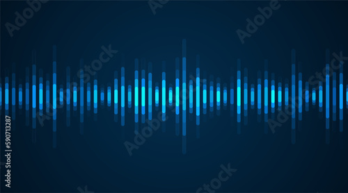 Waves of the equalizer. Audio wave talking. Voice speaking music sound line levels. Podcasting