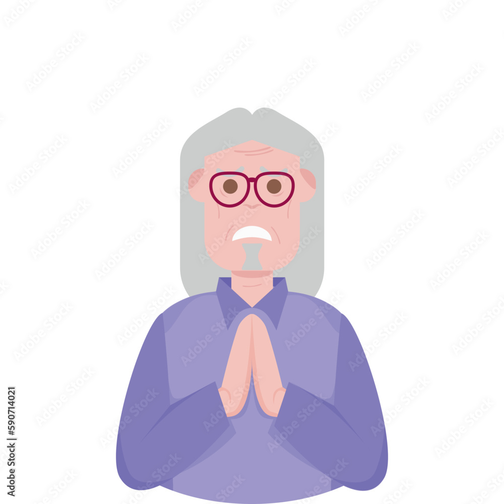 The Elderly Grandfather Lonely Alone Sad Worry Old Man The Elderly Grandfather Lonely Alone Sad Worry Old Man