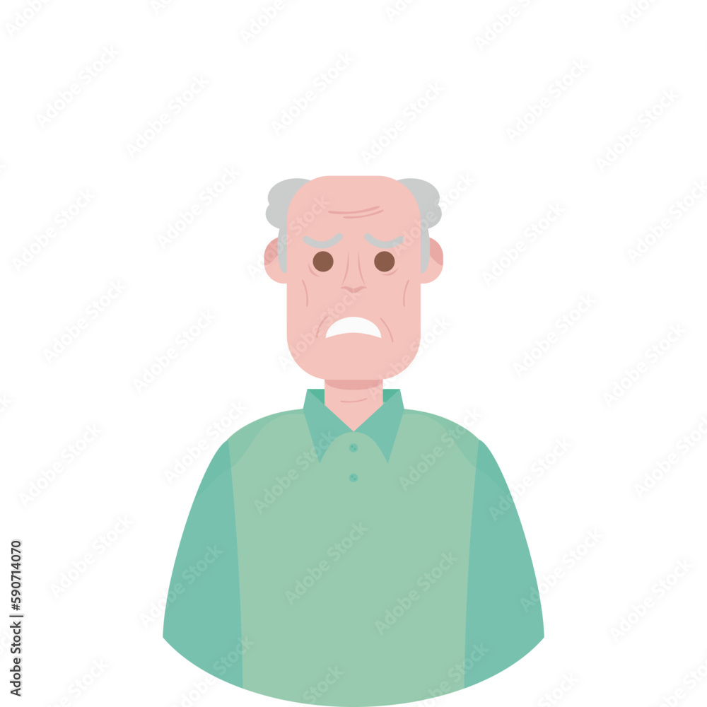 The Elderly Grandfather Lonely Alone Sad Worry Old Man The Elderly Grandfather Lonely Alone Sad Worry Old Man