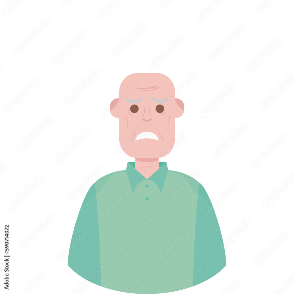 The Elderly Grandfather Lonely Alone Sad Worry Old Man The Elderly Grandfather Lonely Alone Sad Worry Old Man