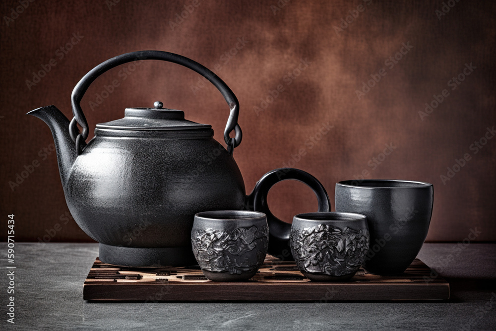 teapot black design
