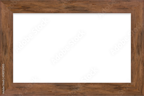 Photo frame isolated on white background with clipping path